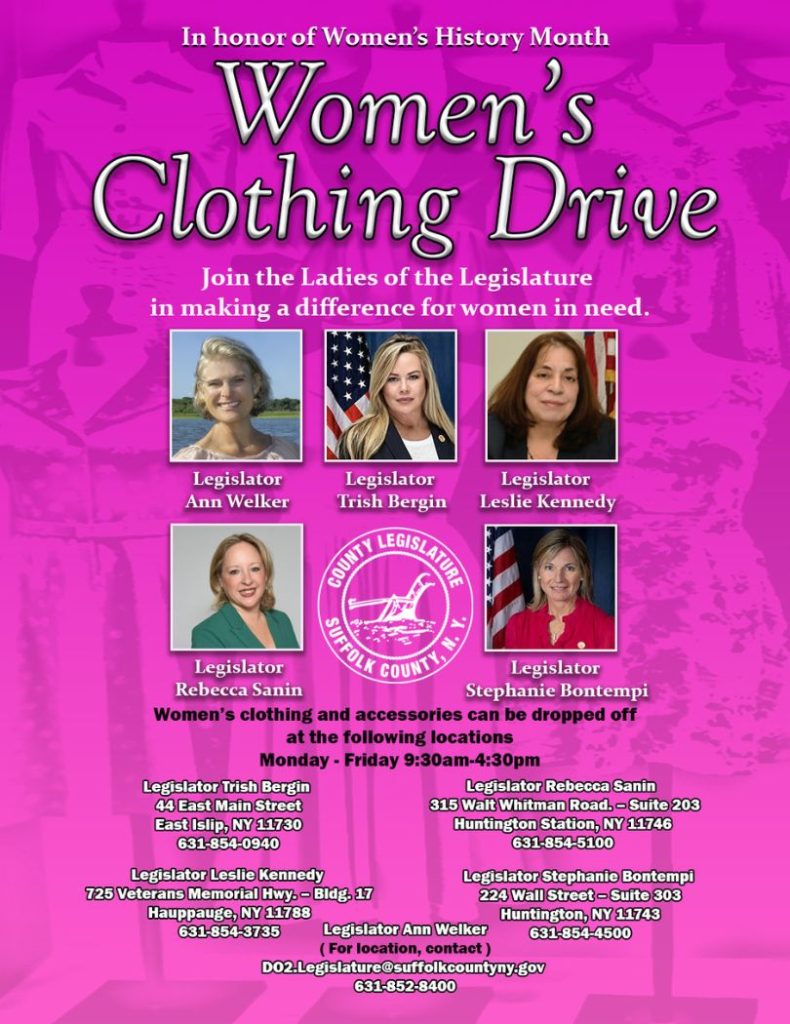 Women's Clothing Drive 2026 Flyer